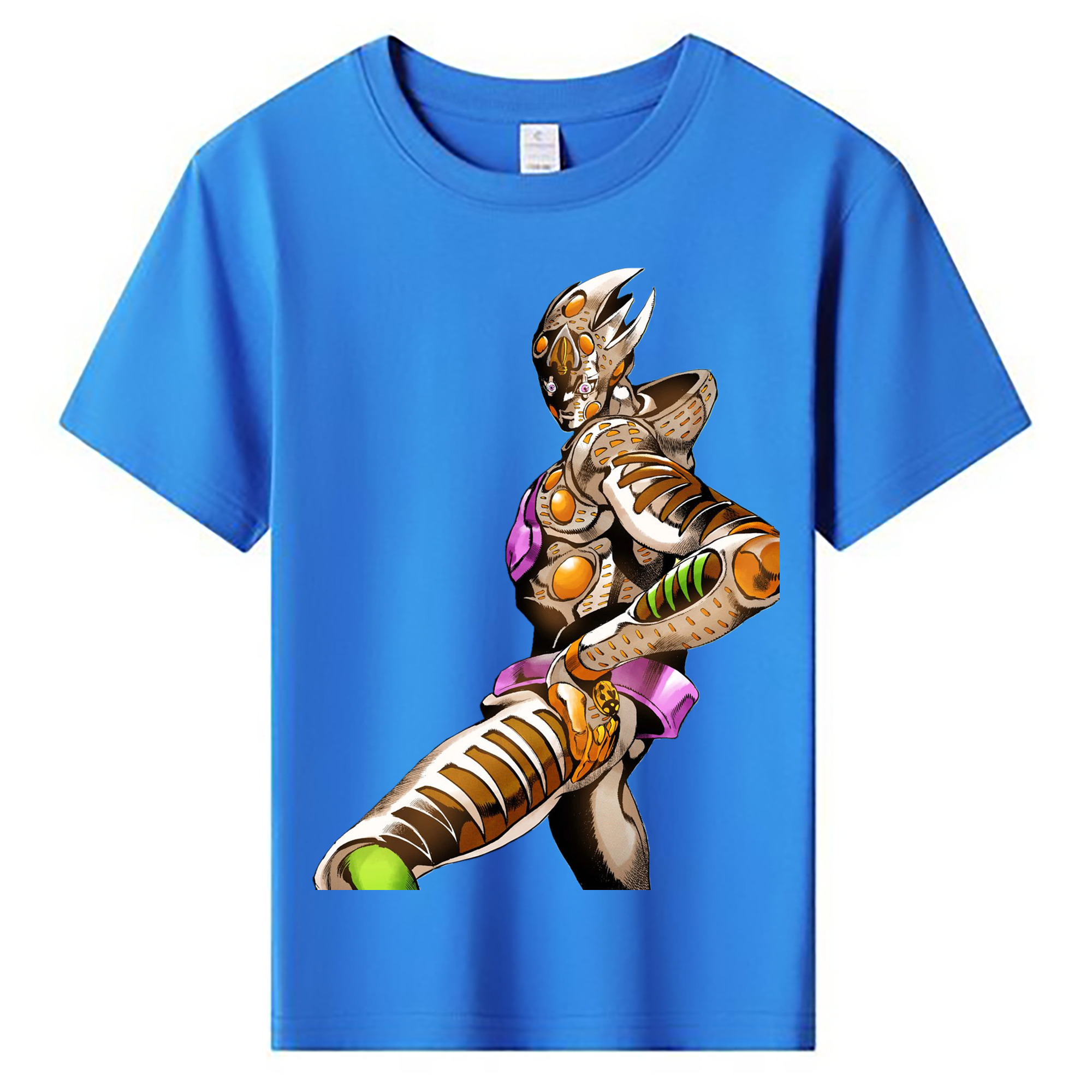 （画像用） ジョジョの奇妙な冒険 ジョルノ?ジョバァーナ JoJo's Bizarre Adventure Giorno Giovanna 綿100％キッズTシャツ（フロントプリント）